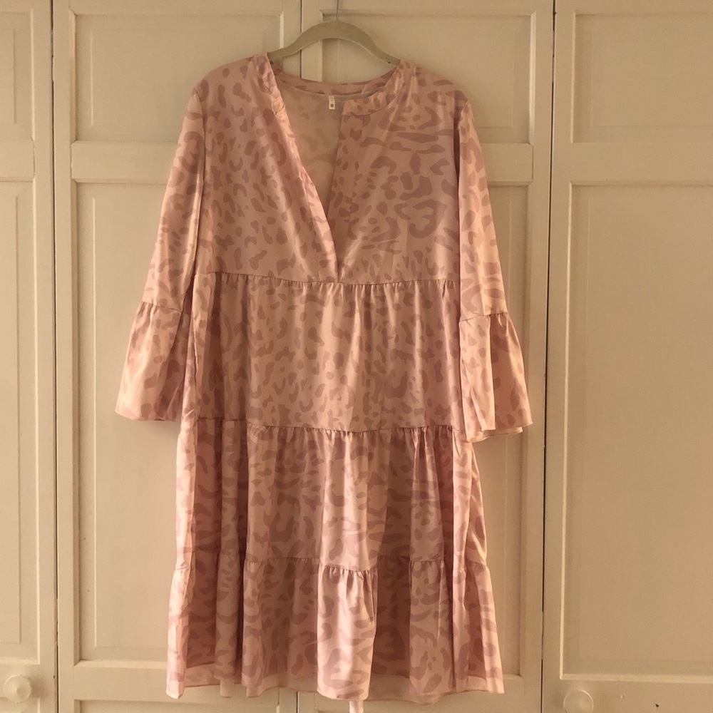 LAST CHANCE Pink Leopard Dress